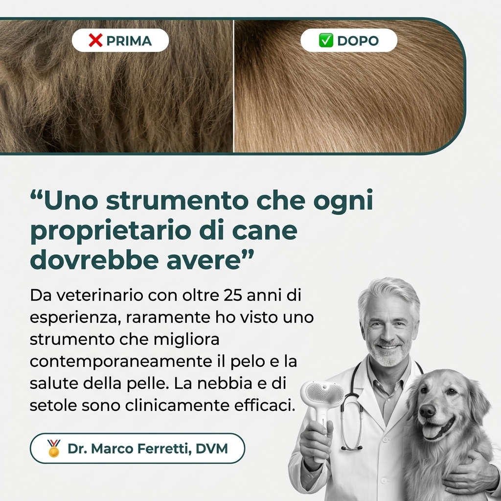 Spazzola Idratante - Lava il tuo cane senza acqua